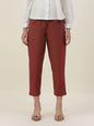 Fabindia Women Cotton Slim Fit Casual Pant Orange_26