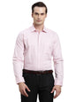 Turtle Men 100% Cotton Slim Fit Pink Dobby Full Sleeve Formal Shirt