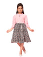 Aarika Baby-Girl's Georgette Fit and Flare Knee-Length Dress (New_MD-42293_Pink