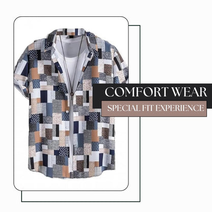 Funky Rich Regular Fit Shirt For Men | Half Sleeve Lycra Shirt | Casual Shirt For Men | Trendy Printed Shirt Design | Lycra Fabr