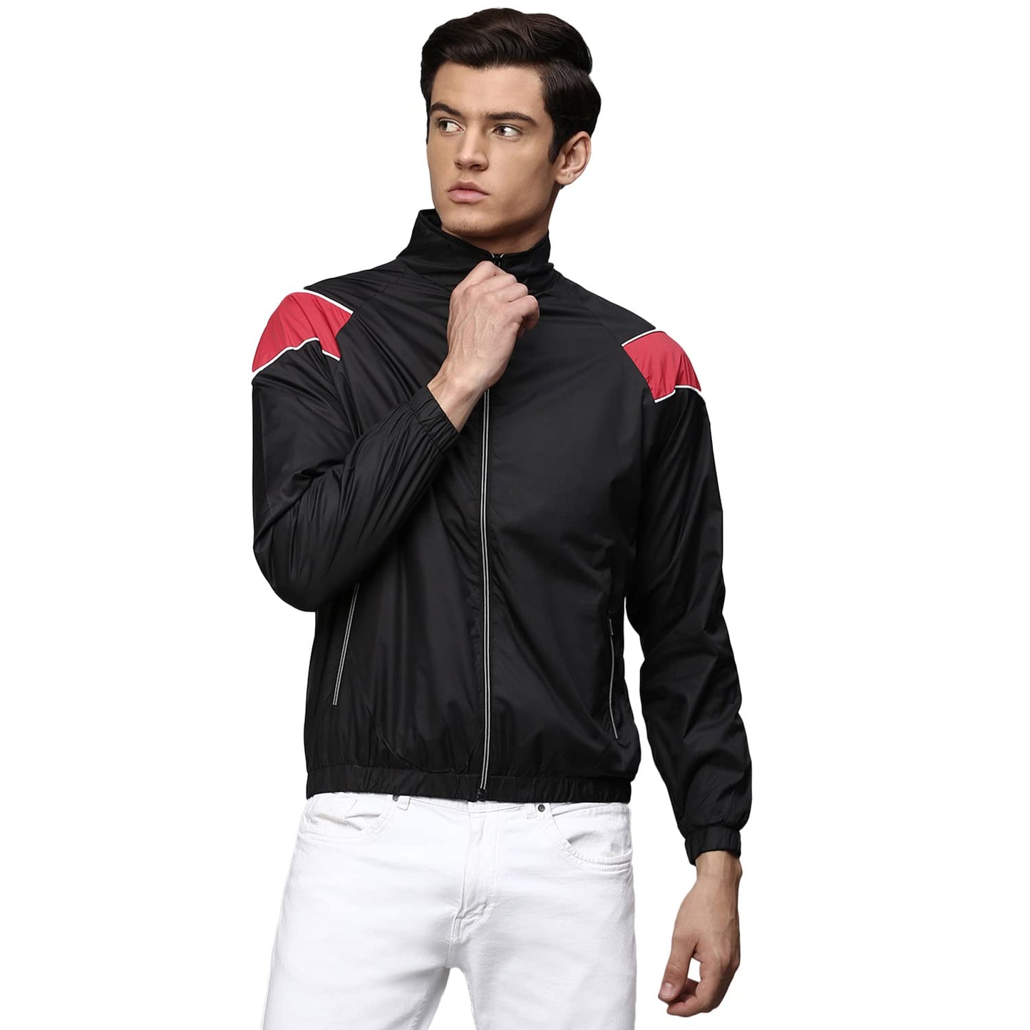 Dennis Lingo Polyester Regular Fit Full Sleeves MenS Panelled Shell Jacket With 2 Pockets - Lightweight Casual Winterwear For M