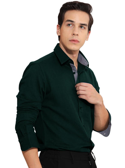 Pinkmint Men Shirt l Cotton Mens Shirt l Long Sleeve Shirt l Formal l Casual Regular Fit Shirt