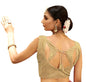 Pujia Mills WomenS Readymade Indian Ethnic Designer Sleeveless Blouse Embroidery Matching Zari Work Sequence Work Readymade Fan