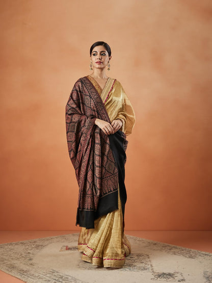 Pashmoda Women Shabnam Kashmiri Jamawar Woven Shawl (Size: 101X203 CM)