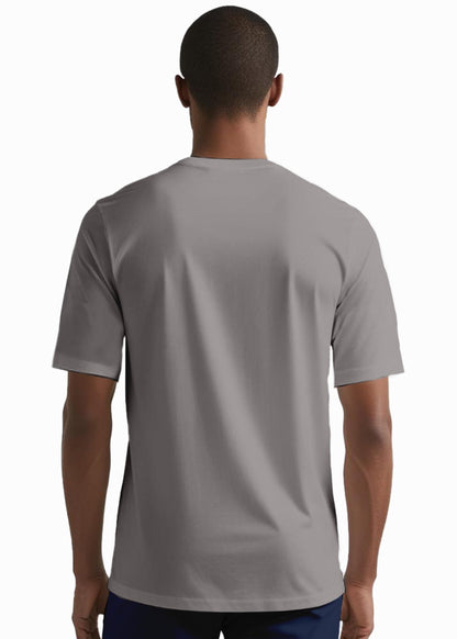 Peppyzone Mens Regular Fit T-Shirt (PZ-RT-Teddy1620_Grey