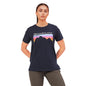Enamor Womens Graphic Relaxed Fit T-Shirt (A301_Navy Explore