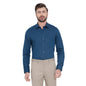 Turtle Men 100% Cotton Blue Solid Slim Fit Formal Shirt