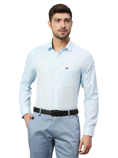 Thomas Scott 100% Cotton Slim Fit Solid Formal Shirts for Mens