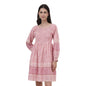 Fabindia WomenS Cotton Linen Regular Above The Knee Dress (2112032Pink_Pink