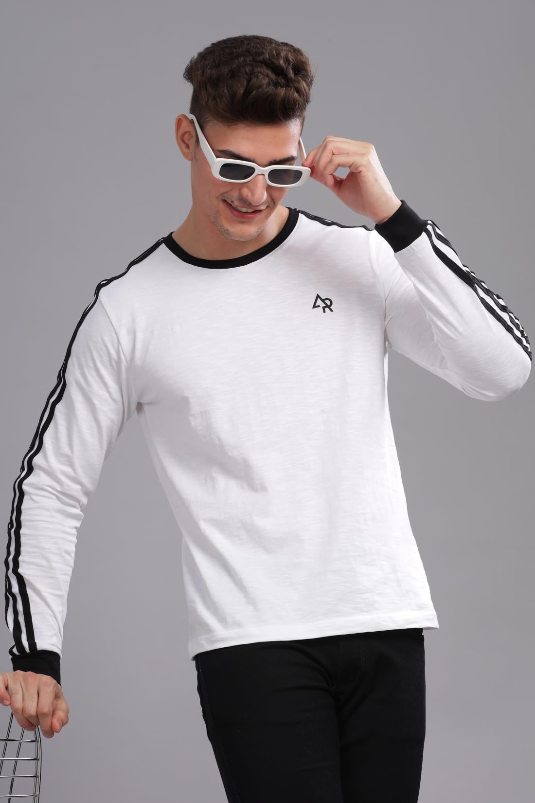 ADRO Full Sleeve Tshirt for Men | Full T Shirt for Men | 100% Slub Cotton Tshirt | Full Sleeve T-Shirt | Mens Full Sleeves T Shi
