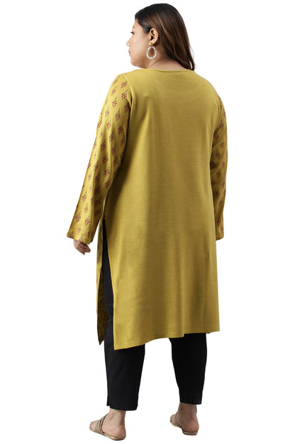 W for Woman Crepe Women Regular Kurta