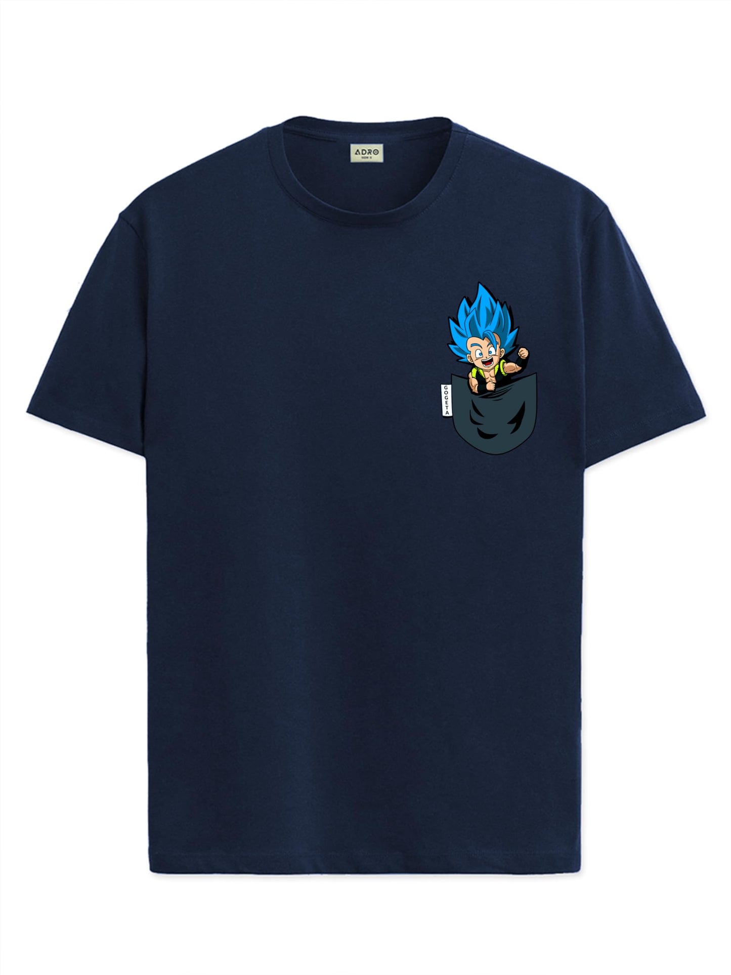 ADRO Tshirt for Men | Anime T Shirt for Men | 100% Cotton Tshirt | Graphic Printed T-Shirt | Chest Printed Tshirt | Gogeta Anime