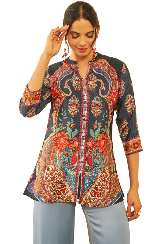Soch Womens Muslin Floral Print Tunic
