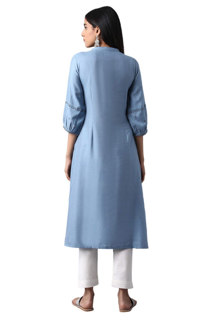 W for Woman Women Rayon A-Line Anarkali Kurta