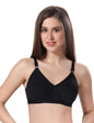 Fabme WomenS Seamless Non Padded Non-Wired Bra, Cross Belt, Heavy Support, Double Layer Cups, Broad Elastic Bra (Pack Of 1) (Bl