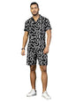 Rigo Printed Co-Ord Set For MenS | Casual Shirt & Shorts Night Suit Set | Lounge-Wear Nightdress Pajama Set For MenS | Night W