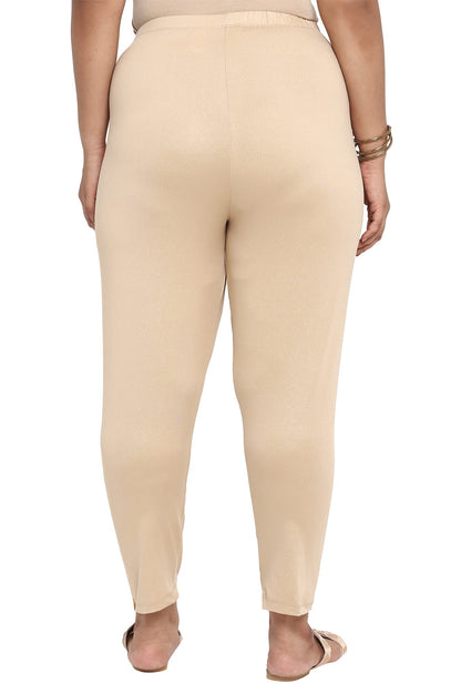 Aurelia Womens Stretchable Ankle Length Leggings | High Rise Elasticated Leggings for Women