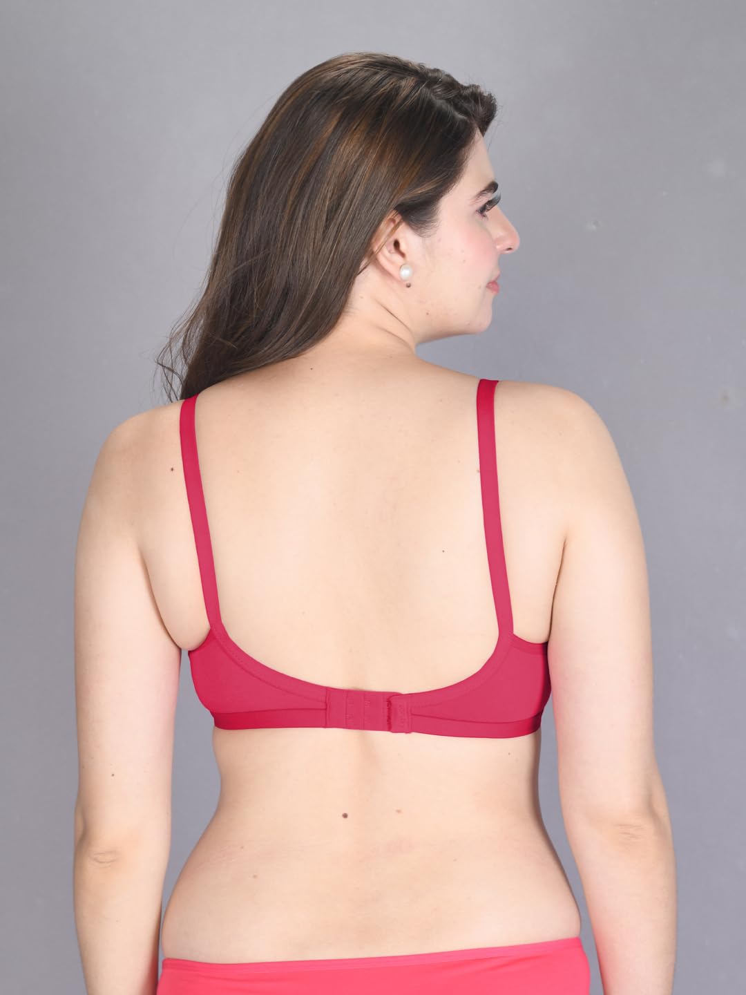 Lux Venus Comfortable Tees Bra With Adjustable Strap Fuschia