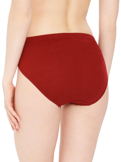 Rupa Womens Cotton Briefs Regular Solid Underwear (Pack of 5) (PL_PTY_PO5_Plain