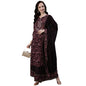ishin Cotton Silk Women's Embellished A-Line Kurta Set With Sharara And Dupatta
