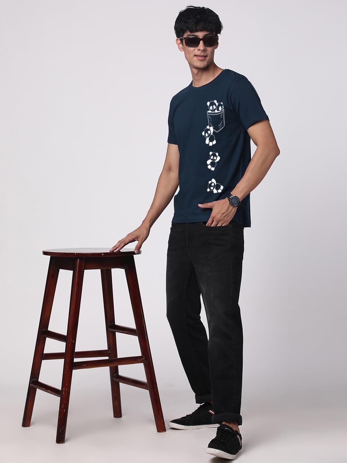 ADRO Tshirt for Men | Printed T Shirt for Men | 100% Cotton T-Shirt |Printed T Shirt | T-Shirts | RN24-POC