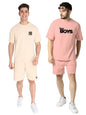 Finivo Fashion Combo Of MenS Night Suit | MenS Co-Ord Set | Lounge-Wear Nightdress Pajama Set | Summer Night Wear | Solid Plain