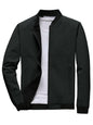 Noble Monk Bomber Jacket For Men | Mens Quilted Standard Length Jacket | Full Sleeve Mens Jacket