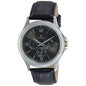 Titan Workwear Men’S Chronograph Watch | Quartz, Water Resistant, Leather Band | Black Band And Black Dial