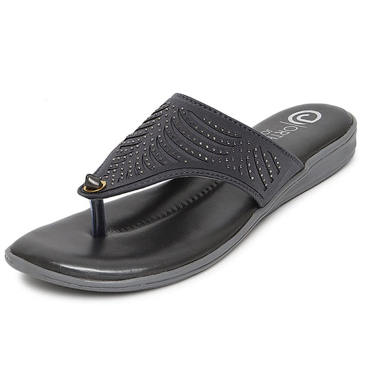 Ortho Joy Fancy Doctor Slipper For Women | Fancy Comfortable Footwear For Women Grey Color