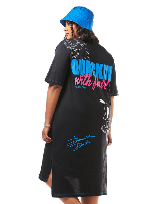 Bewakoof Official Disney Merchandise WomenS Graphic Printed Oversized Fit Half Sleeve Round Neck Cotton Jersey Plus Size T-Shirt
