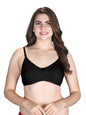 Lux Venus Comfortable Tees Bra With Adjustable Strap Black