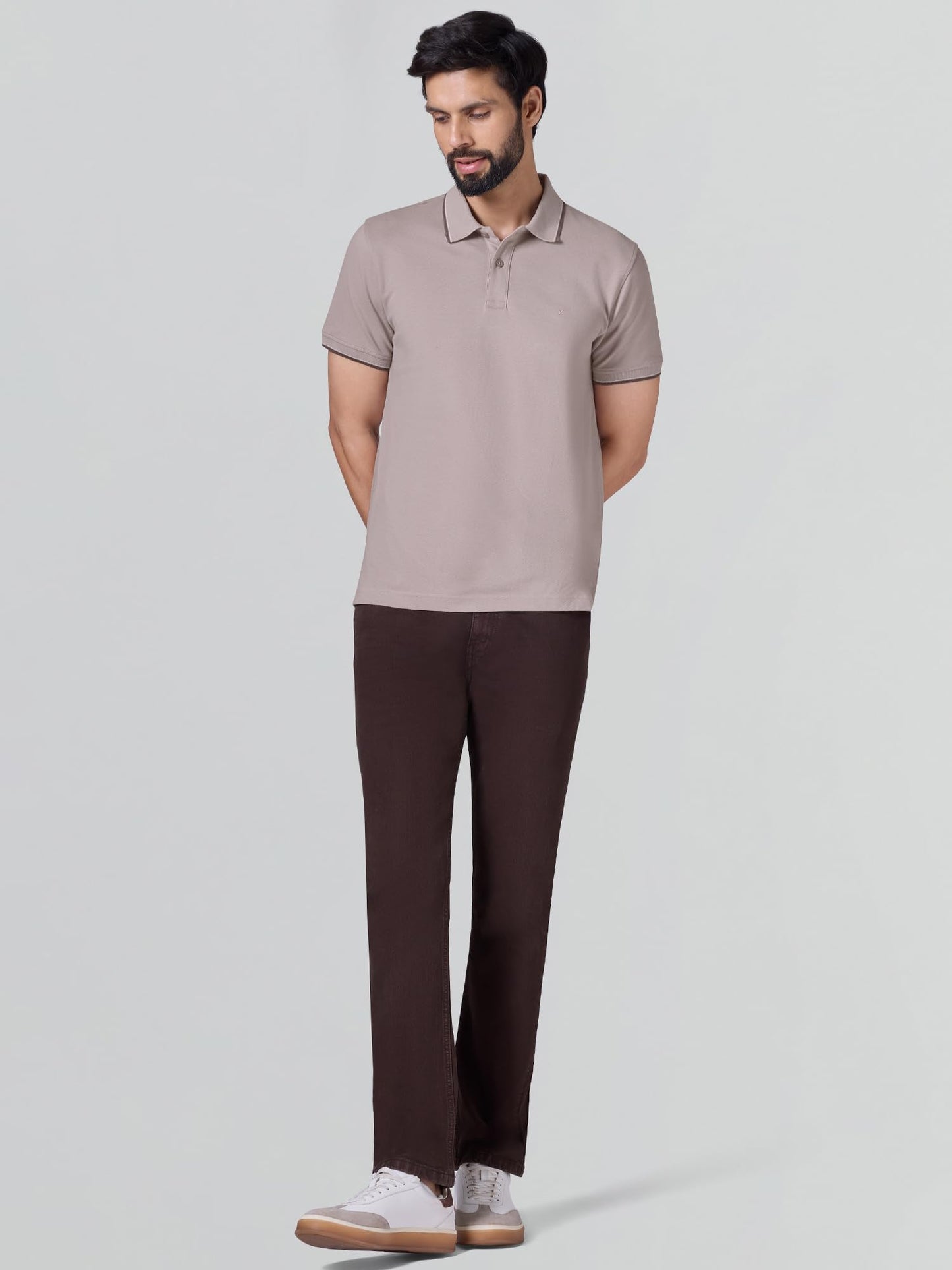 XYXX Accent Solid Halfsleeve Polo Tshirt for Men