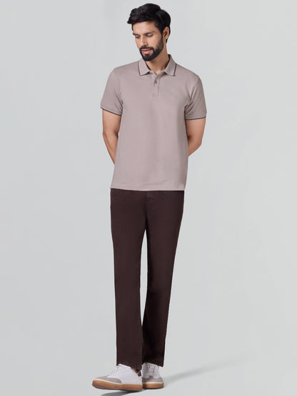 XYXX Accent Solid Halfsleeve Polo Tshirt for Men