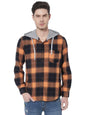 Pepe Jeans MenS Cotton Hooded Neck Shirt (Pm307904_Orange_M)