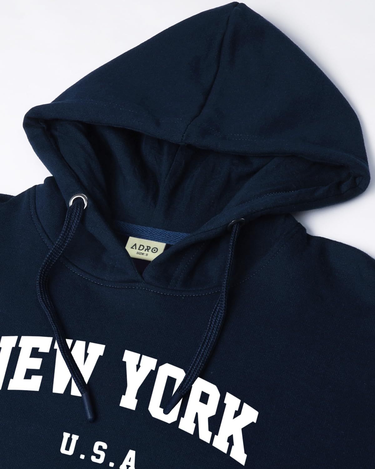 ADRO Men's Cotton Blend Neck Hooded Sweatshirt (H24-NEW)