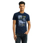 Pepe Jeans Moses Placement Printed Indigo Tee