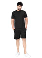 ELLITI Cotton Blend Casual Round Neck Half Sleeve Oversized Co-ord Set Mens, Pyjama Set, Sleepwear Loungewear T-Shirt and Short