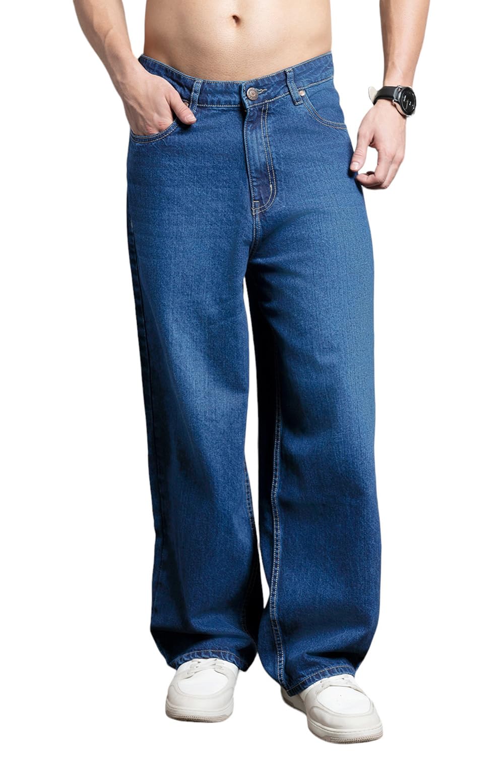 High Star MenS Relaxed Jeans (Hsmjns2412_Blue