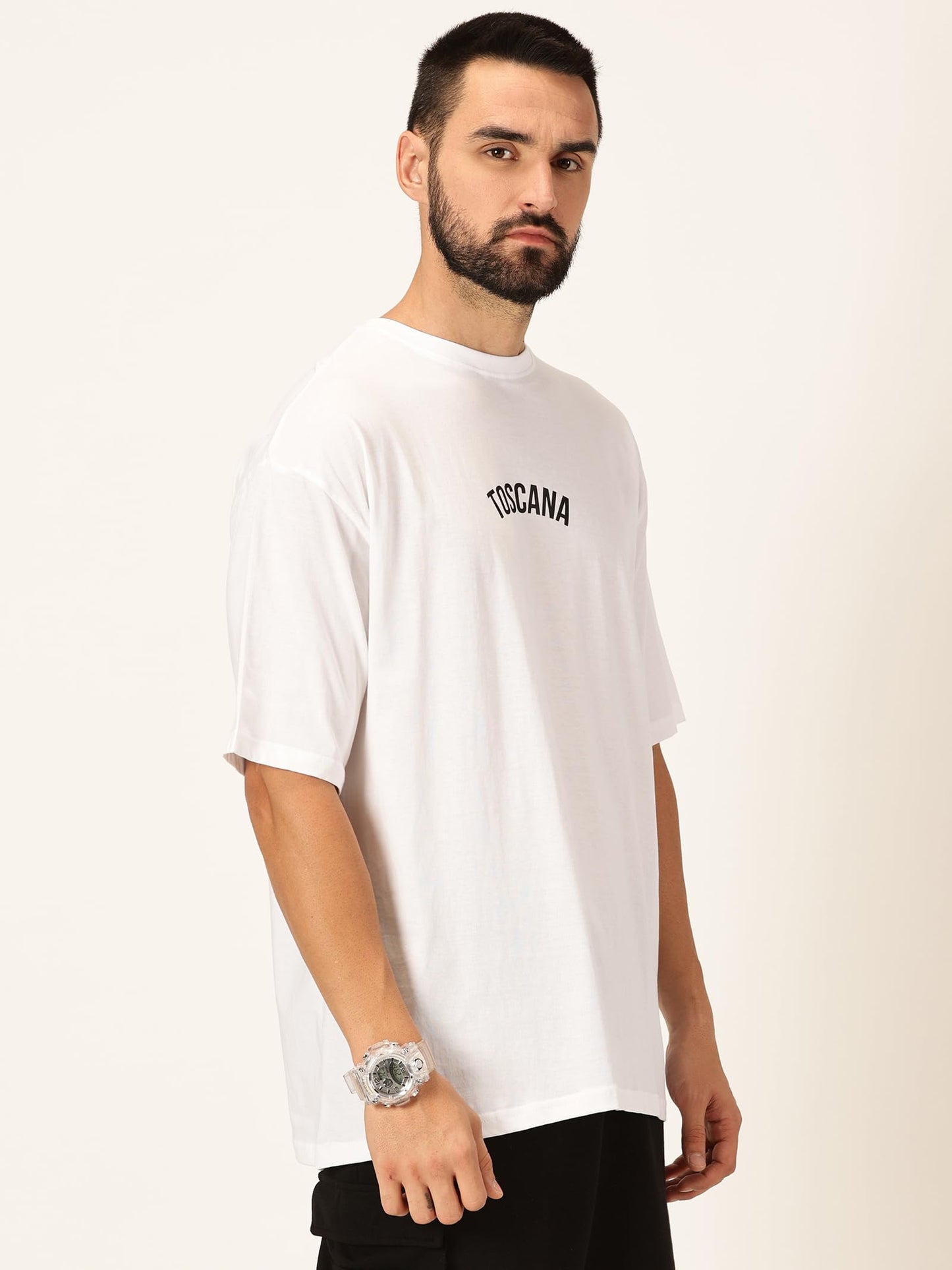 Thomas Scott Mens Oversized Fit T-Shirt (TSKOversized_White Greece