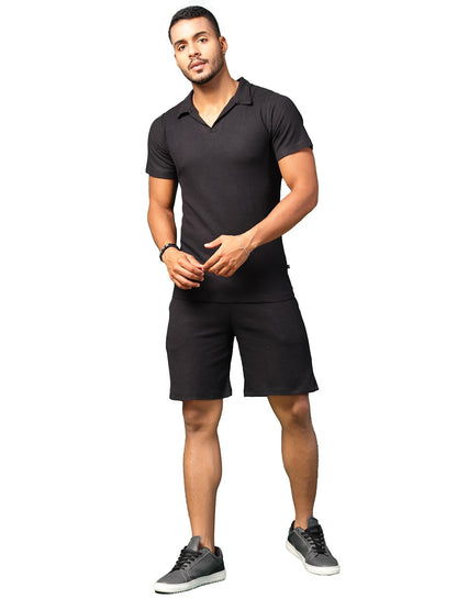 Rigo Waffle Knit Co-ord Set for Mens | Night Suit Set | Lounge-wear Nightdress Pajama Set | Night Wear, Beach Wear, Vacation We