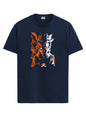 ADRO Mens Anime Naruto T Shirt - Premium Cotton Anime Tshirt - Perfect for Naruto Fans Print and Comfortable Fit Navy Blue T-Shi