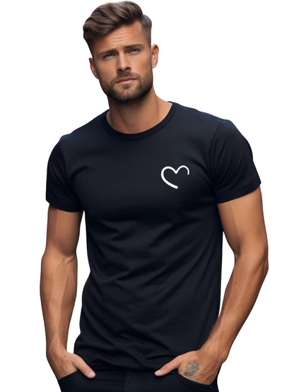 ADRO T-Shirts for MenChest Printed T-Shirt for MenCotton Tshirt for Men|RN24-STICK-HALF
