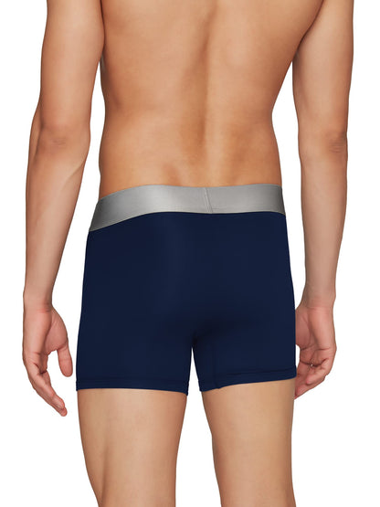 XYXX Mens Underwear Dualist IntelliSoft Antimicrobial Micro Modal Trunk Pack of 5 (Brilliant Blue & Black Iris ; Black Iris & B