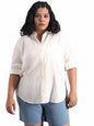 High Star WomenS Solid Classic Fit Shirt (Hswshw23509P_Ow_White