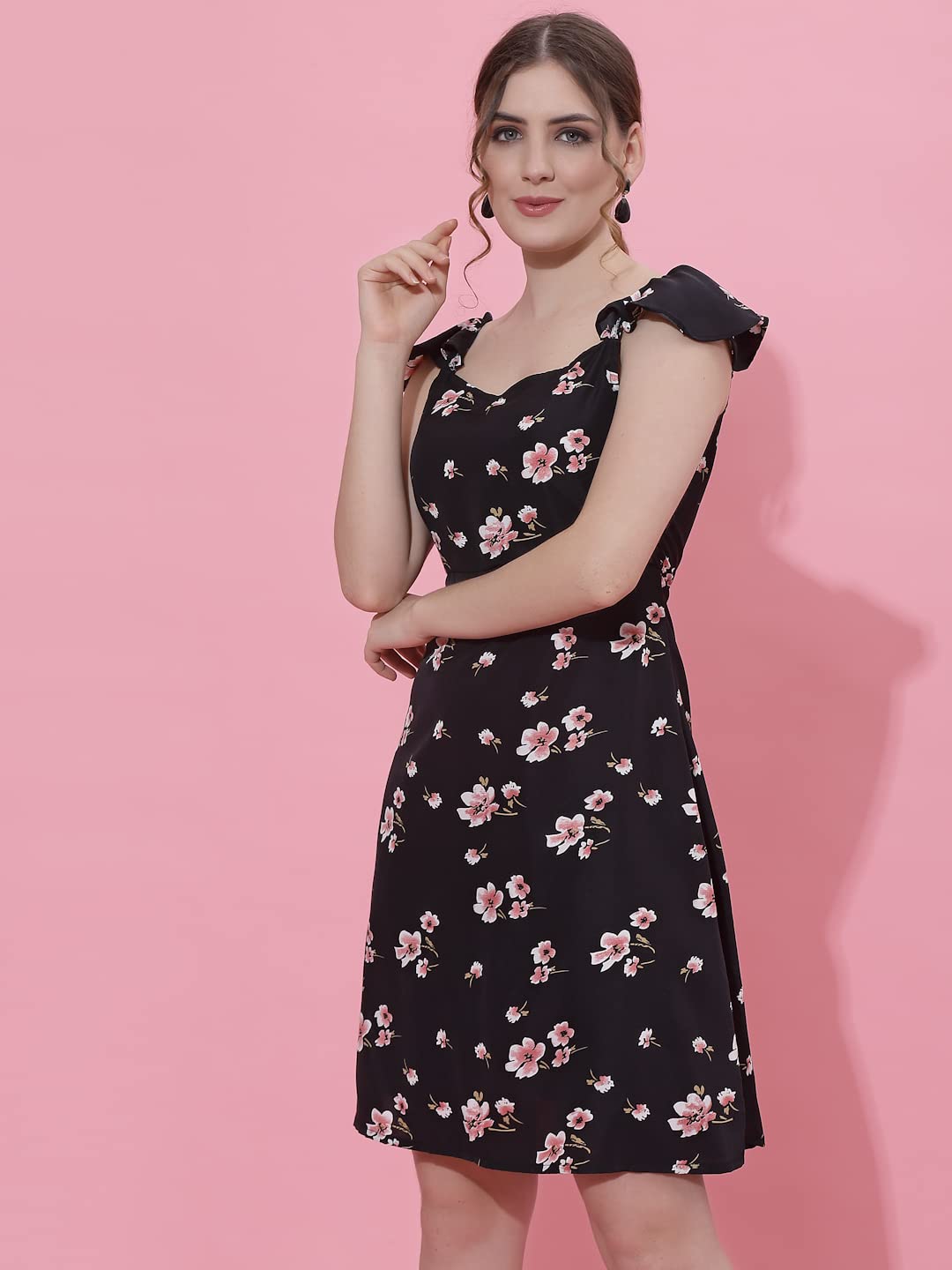 Oomph! WomenS Western & Fusion Wear Western Dresses For Women Black - Md551