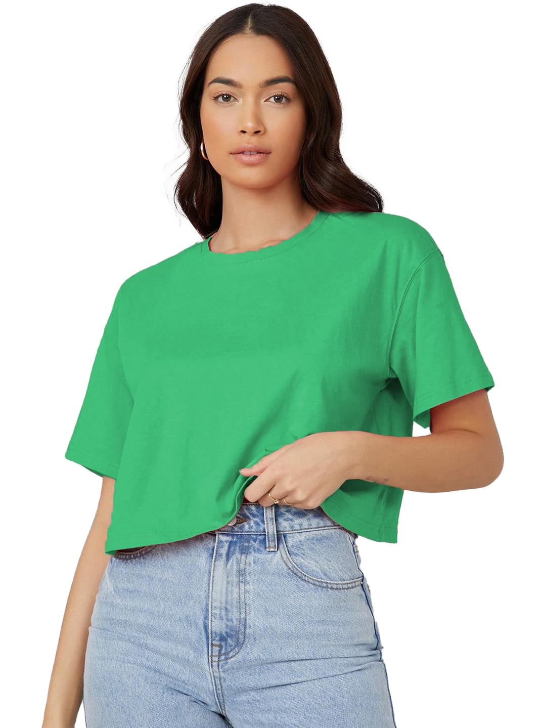 Kotty WomenS Solid Cotton Blend T-Shirt