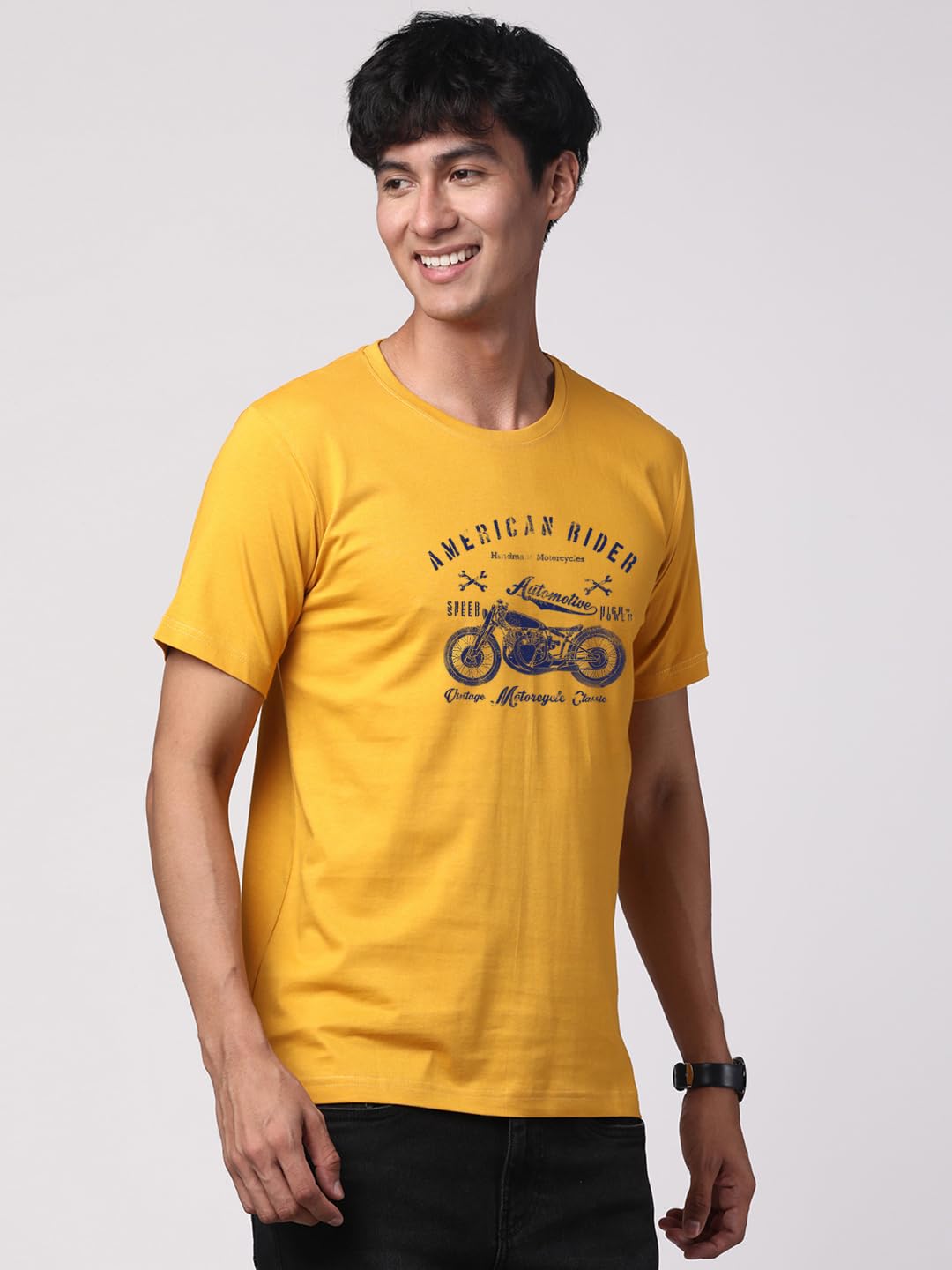 ADRO Men's Regular Fit T-Shirt (RNR-M-AME-MU)
