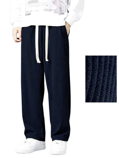 Greciilooks Lycra Track Pants For Men  Stretchable Loose Fit Gym Joggers | Korean Style Workout | Loose Mid Rise Track Pant Dark