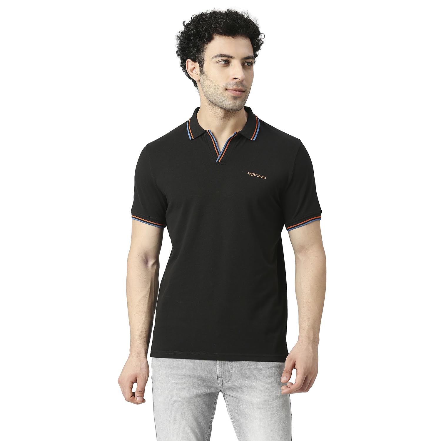 Pepe Jeans MenS Regular Fit T-Shirt (Pm542063999M_Black