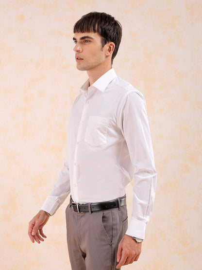 The Indian Garage Co Mens Slim Fit Shirt (0823-SHPPFR-01_White